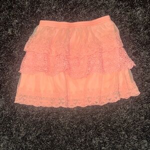 Pink Lace Takara Girls Skirt - Size Large
